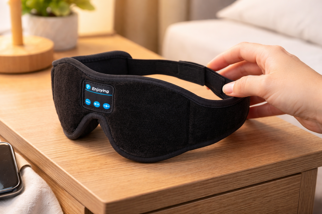 Calmora DreamWave Black – Sleep Mask