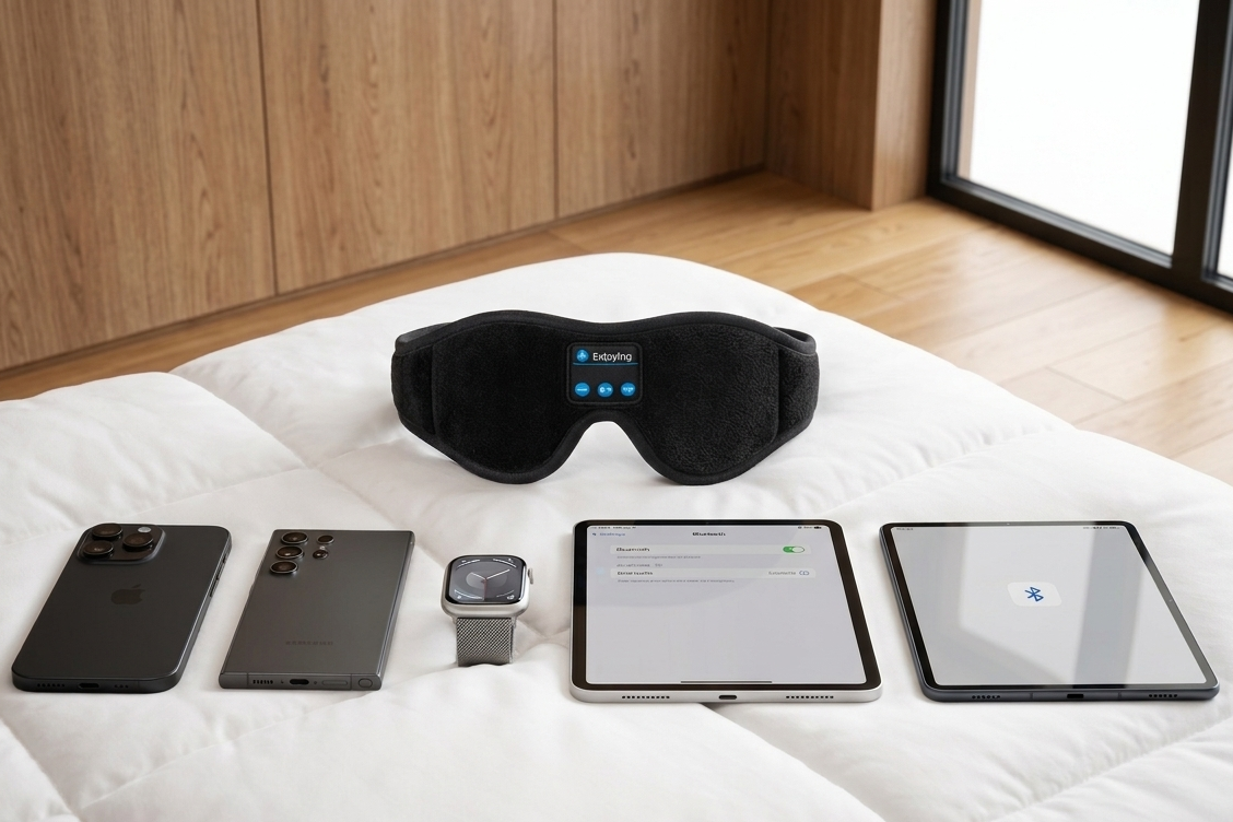 Calmora DreamWave Black – Sleep Mask