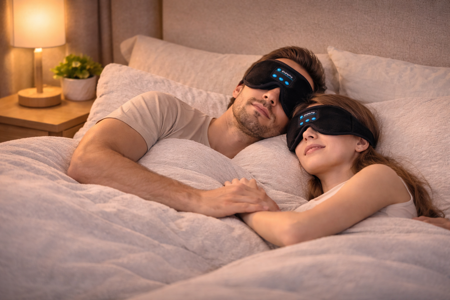 Calmora DreamWave Black – Sleep Mask